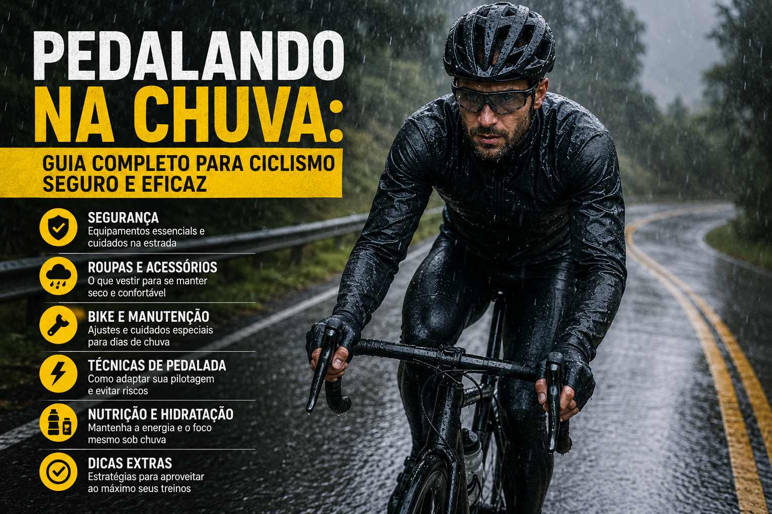 Pedalando na Chuva: Guia Completo para Ciclismo Seguro e Eficaz